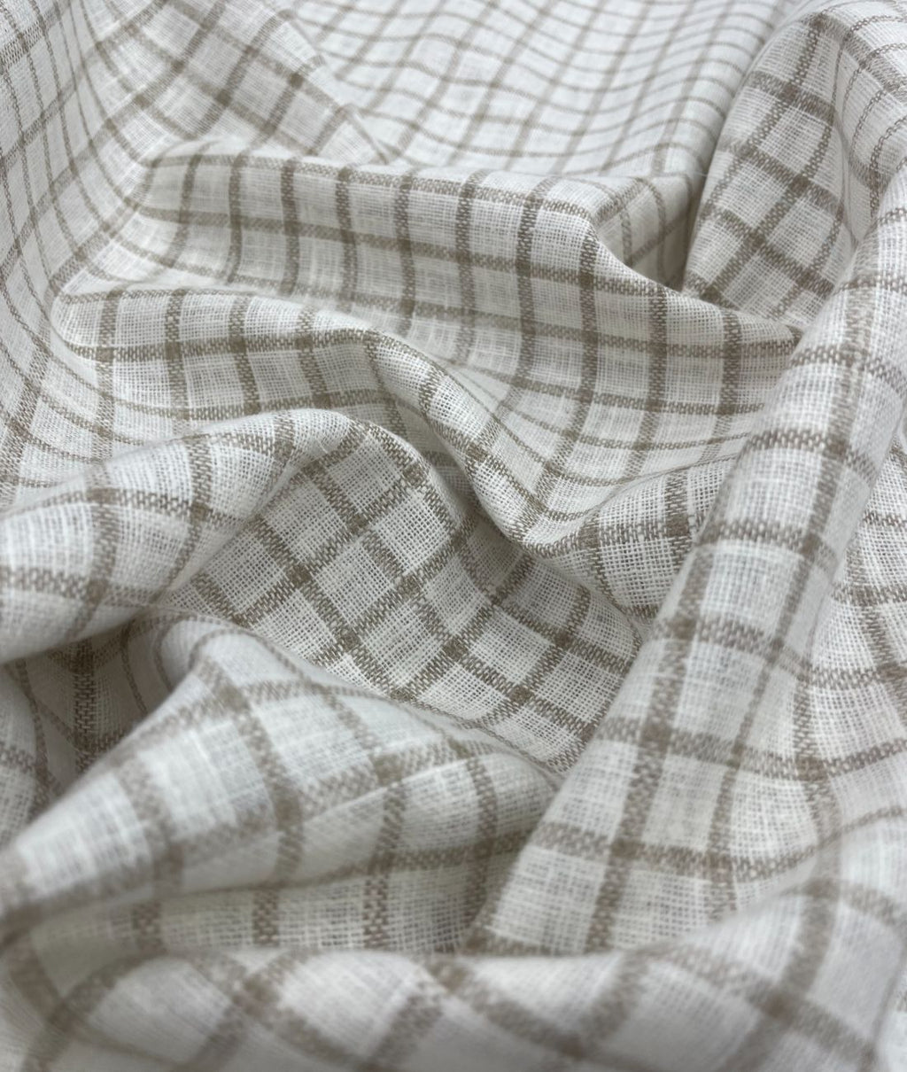 Small Checks Linen Fabric for Shirt & Kurta