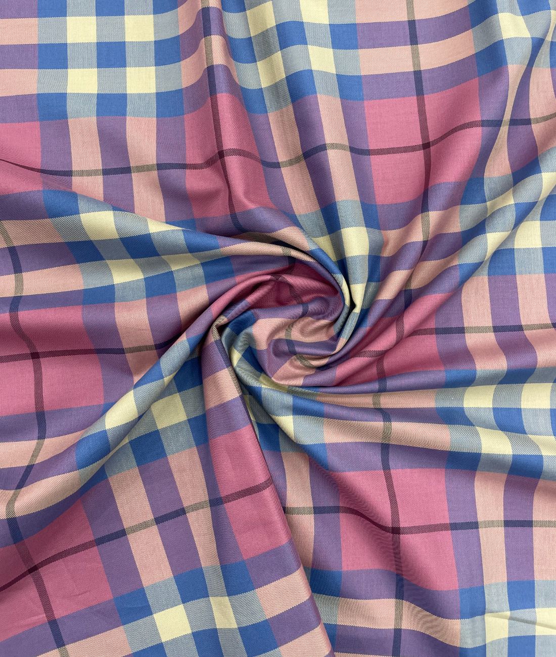 J.Hampstead Checks Luxe Edition Giza Cotton Fabric