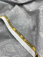 Brunello Ferragamo Leaves Print Giza Cotton Fabric for Men's Shirt