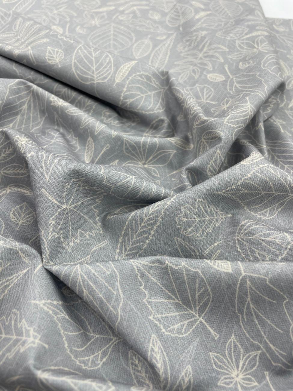 Brunello Ferragamo Leaves Print Giza Cotton Fabric for Men's Shirt