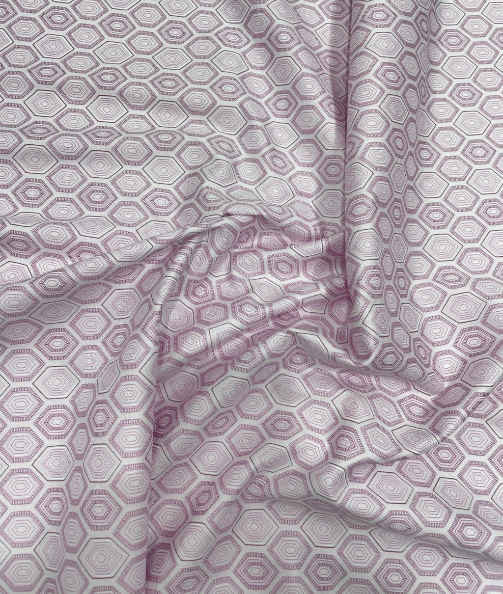 Birla Century Lavender Abstract Printed Luxury 2Ply Giza Cotton Fabric for Men's Shirt