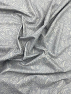 Brunello Ferragamo Leaves Print Giza Cotton Fabric for Men's Shirt