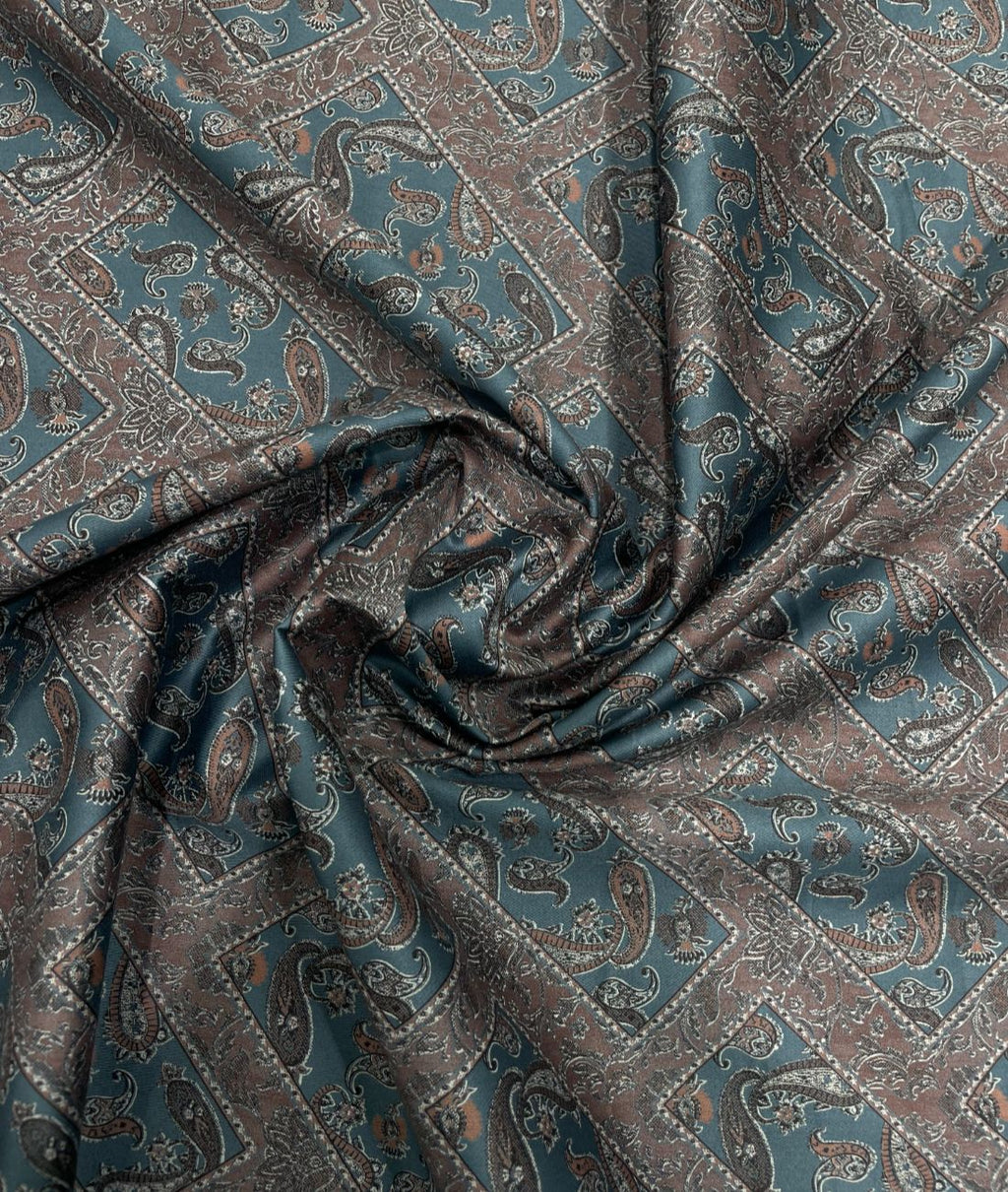 J.Hampstead Paisley Printed Luxury Giza Cotton Shirt Fabric