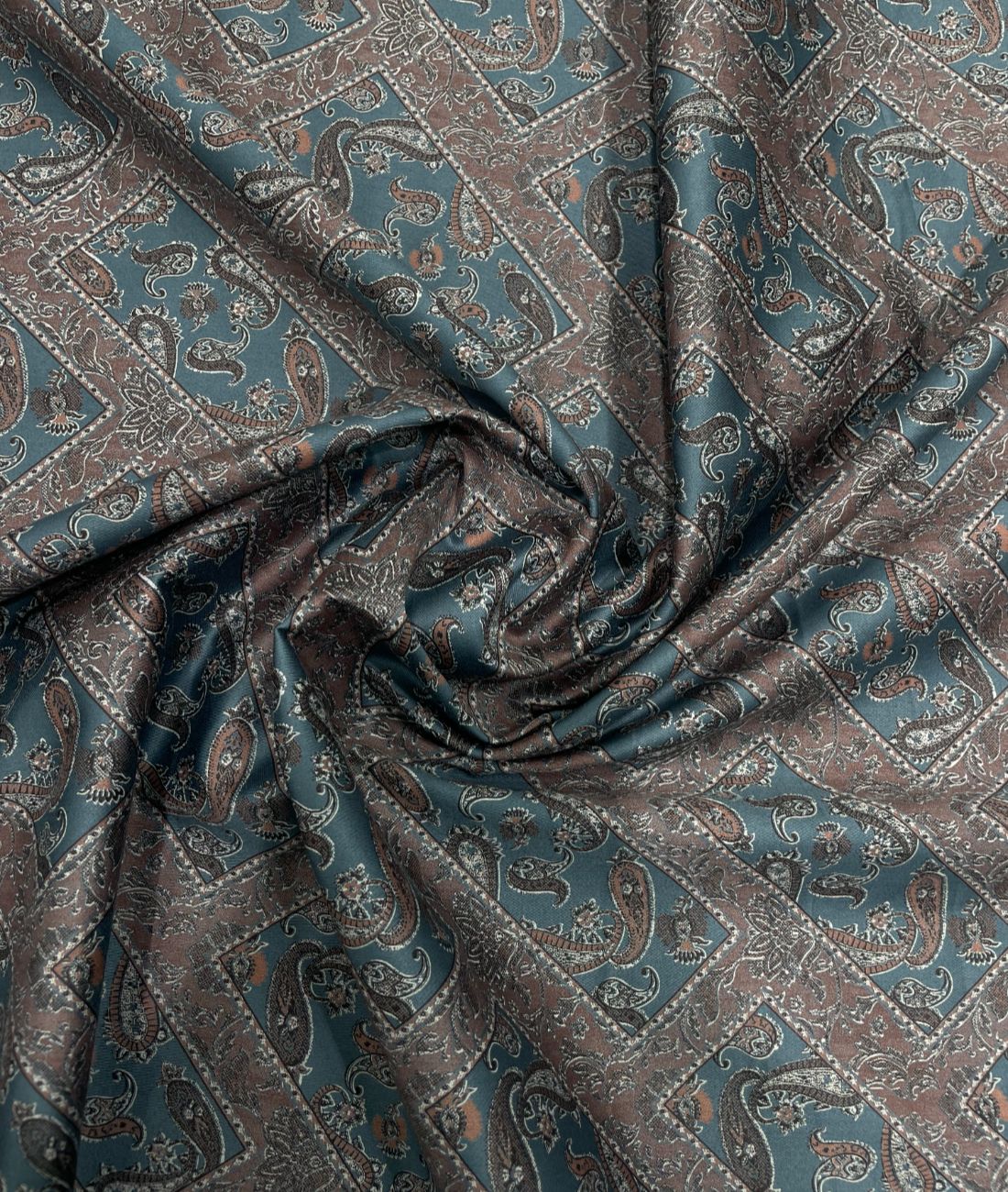 J.Hampstead Paisley Printed Luxury Giza Cotton Shirt Fabric