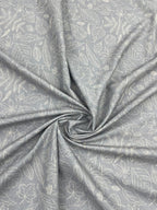 Brunello Ferragamo Leaves Print Giza Cotton Fabric for Men's Shirt