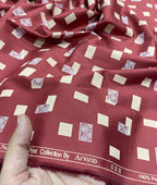 Arvind Tresca Graffiti Printed Luxury Giza Cotton Fabric for Men's Shirt