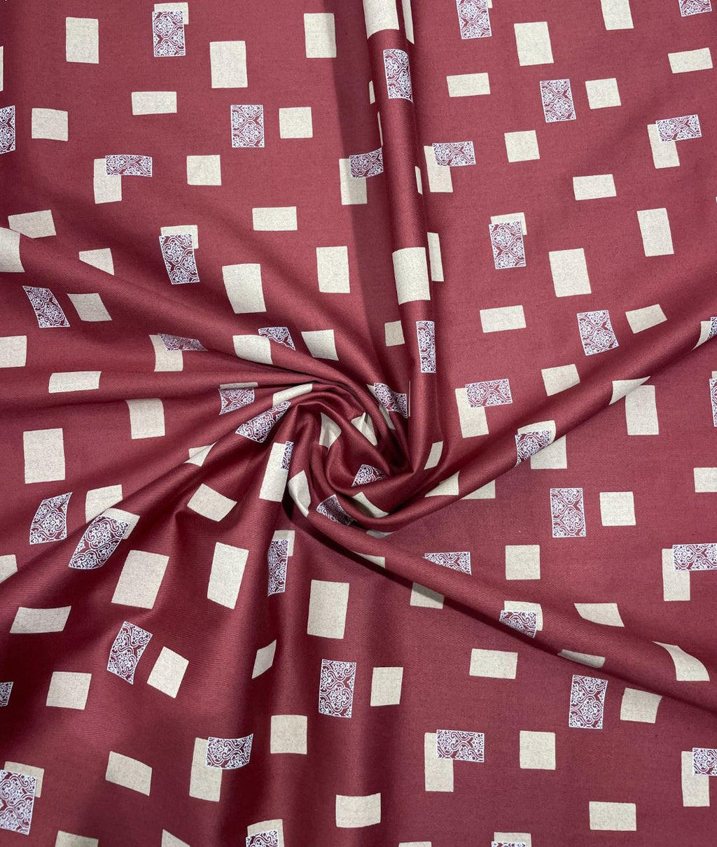 Arvind Tresca Graffiti Printed Luxury Giza Cotton Fabric for Men's Shirt