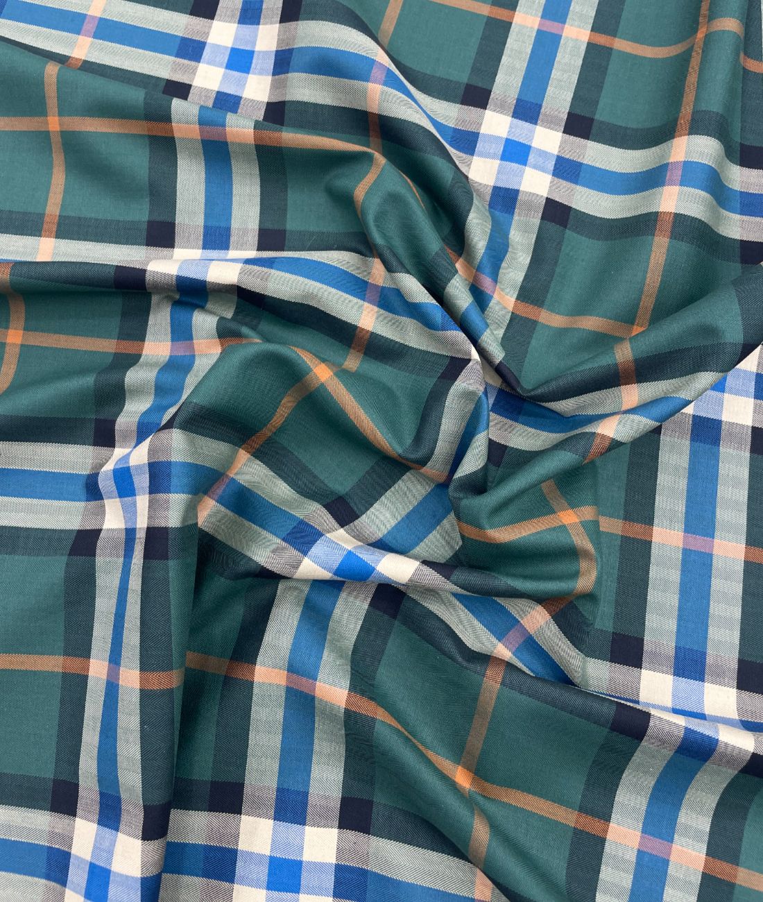 J.Hampstead Checks Luxe Edition Giza Cotton Fabric