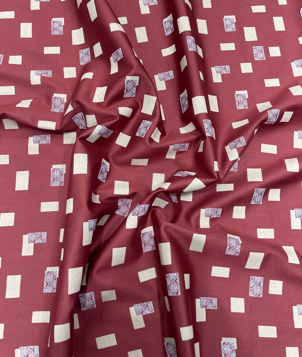 Arvind Tresca Graffiti Printed Luxury Giza Cotton Fabric for Men's Shirt