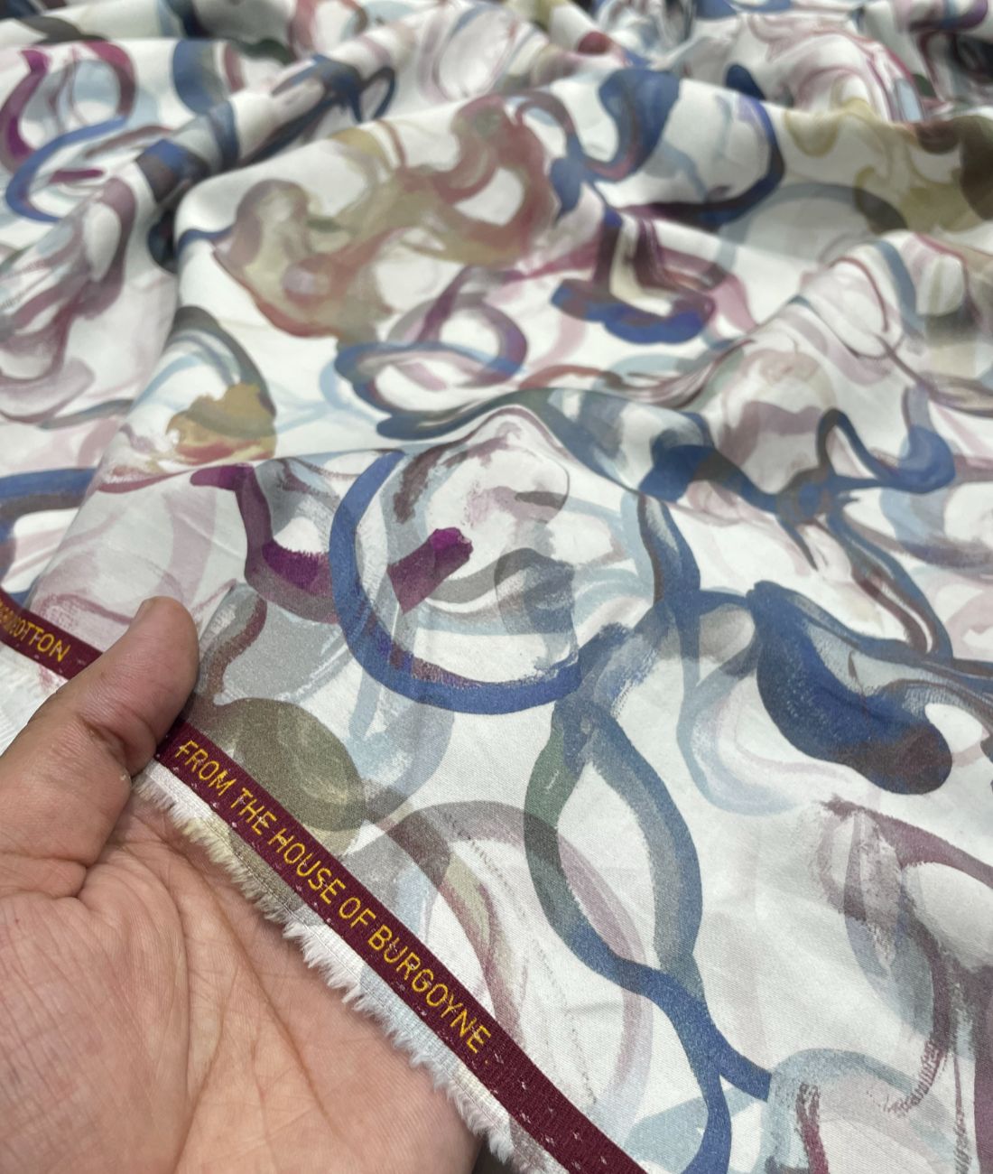 Burgoyne Exotic Printed Luxury Giza Cotton Fabric