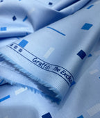 Arvind Tresca Graffiti Printed Luxury Giza Cotton Fabric for Men's Shirt