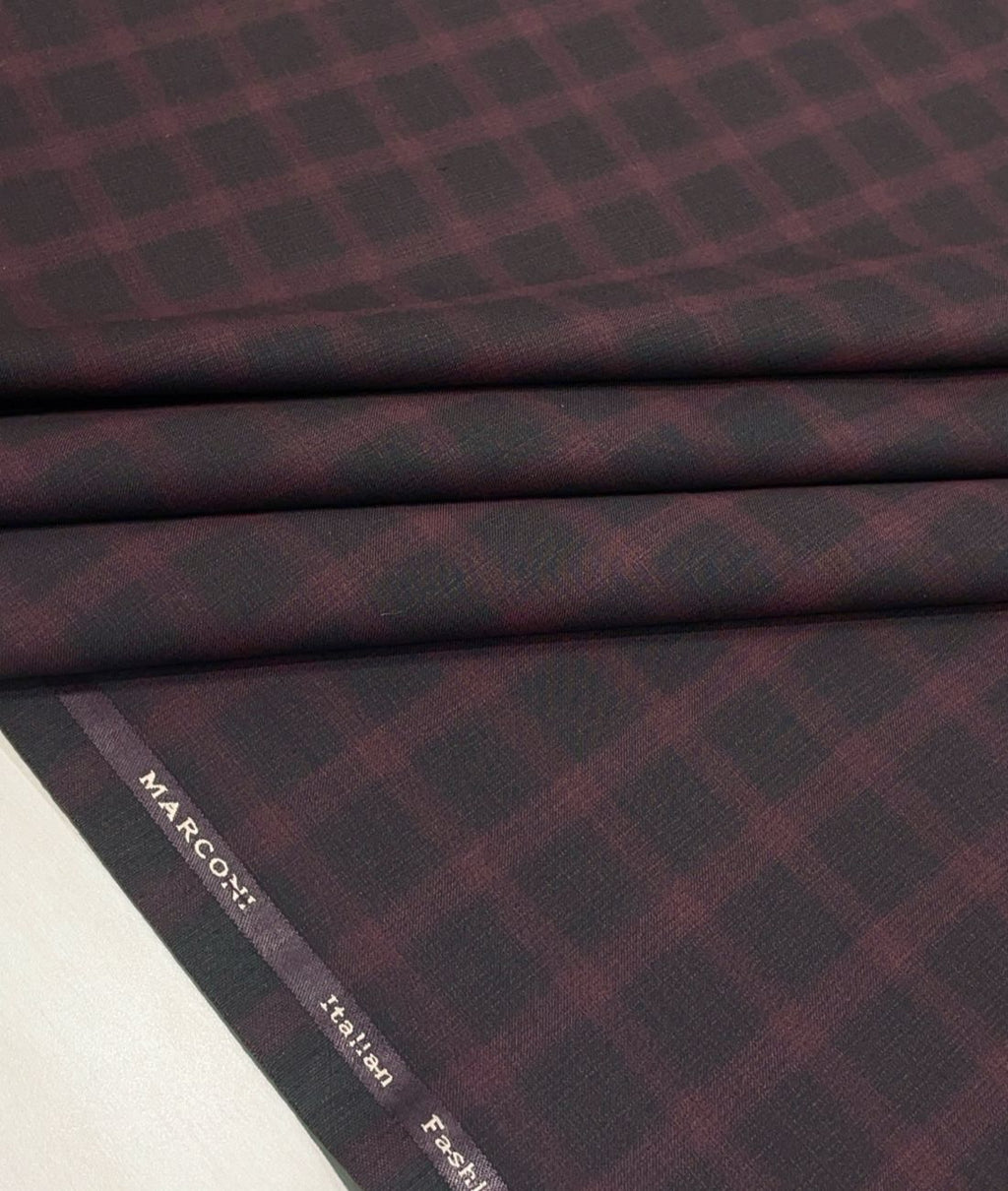 Macroni by Siyarams Premium Checks Suiting Fabrics