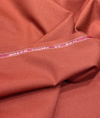 Ocm Orange Wool Blend Suiting Fabric