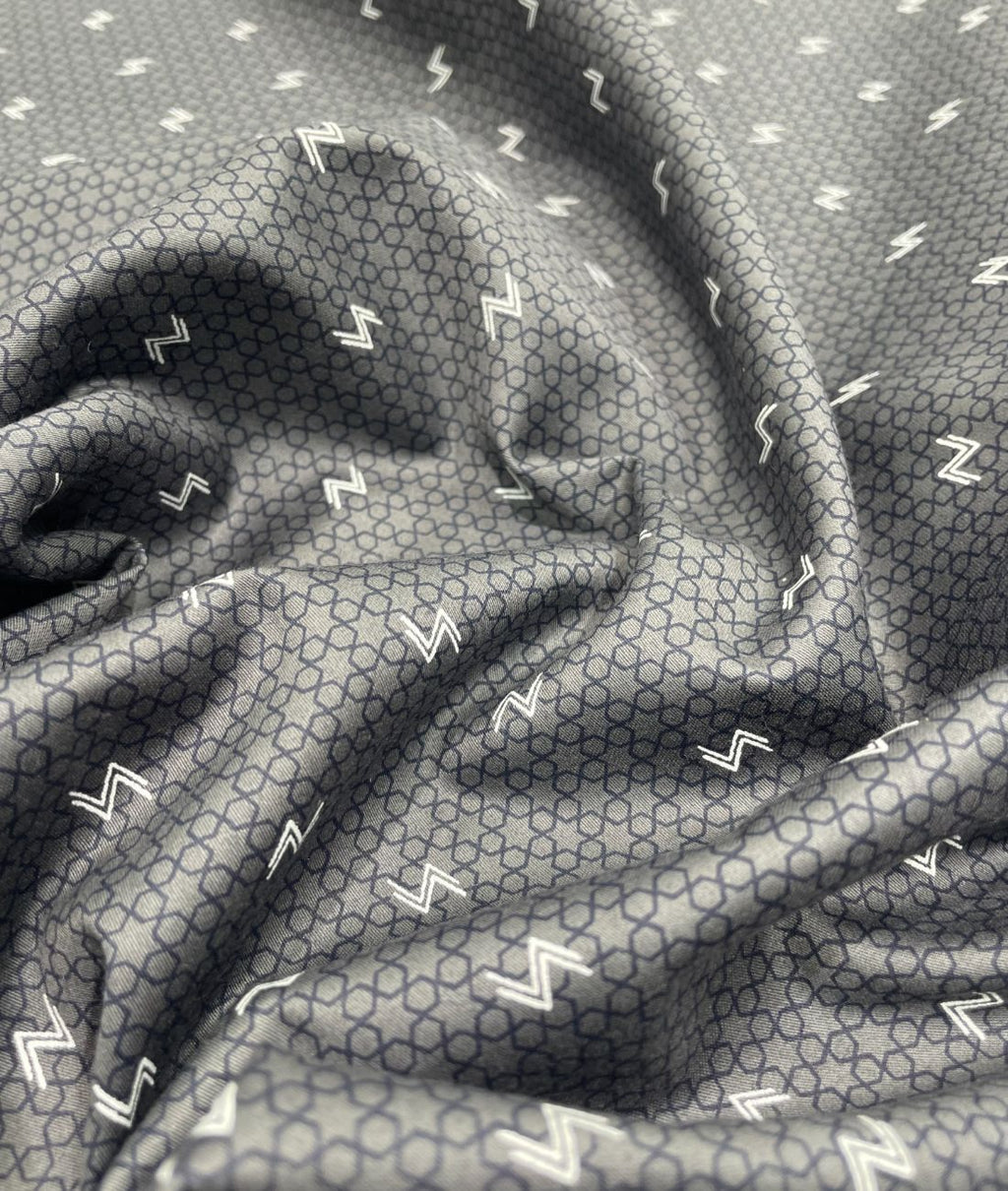 Birla Century Abstarct Printed Luxury Giza Cotton Fabric for Men's Shirt