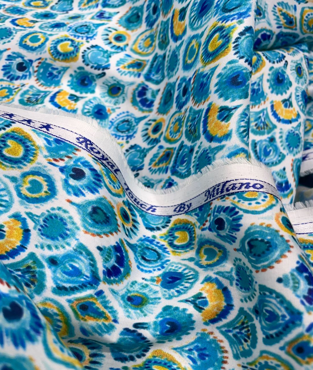 Navsari Heavy Printed Anti Wrinkle Giza Cotton Fabric for Men's Shirt