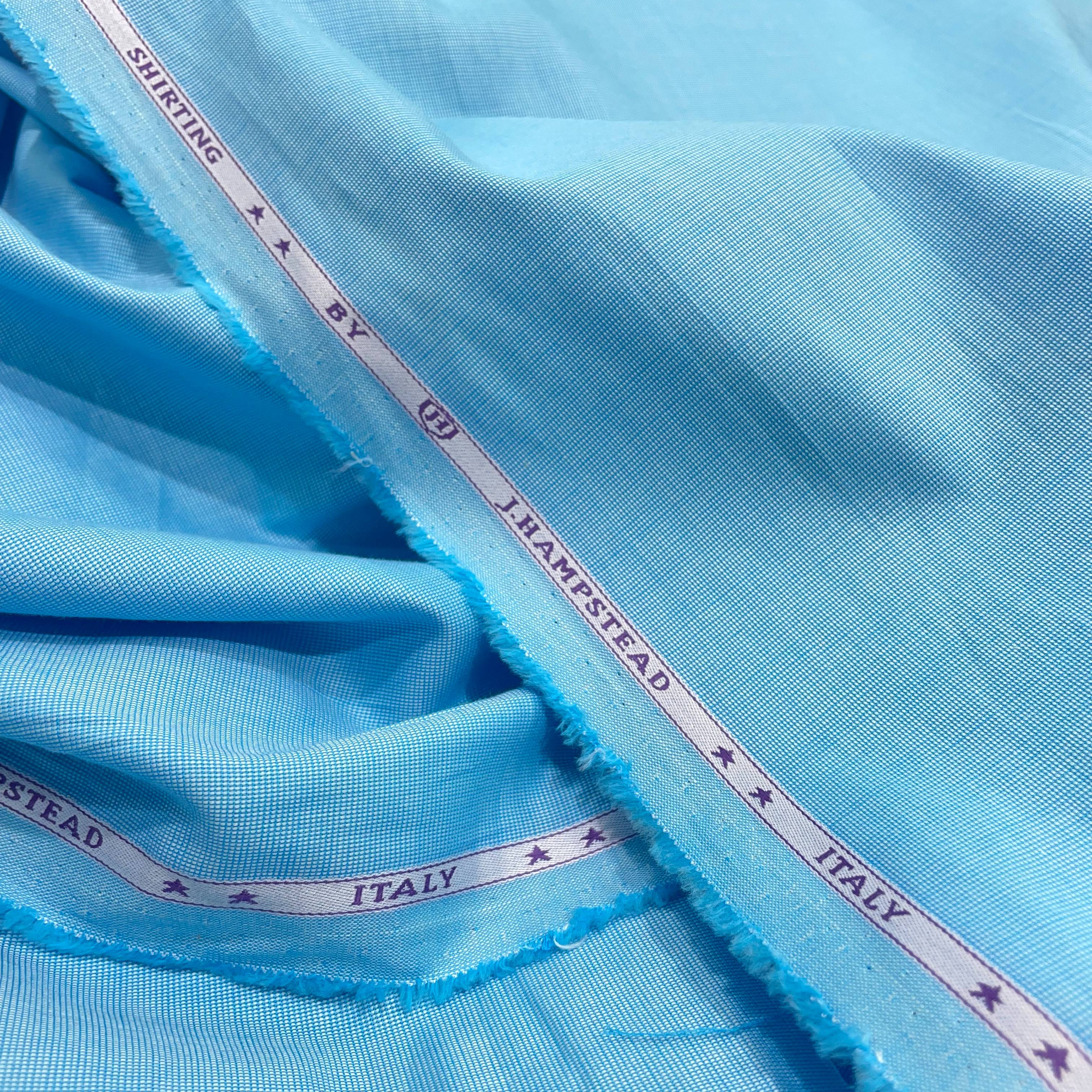 J.Hampstead Luxury Giza Cotton Fabric Blue Koi Colour