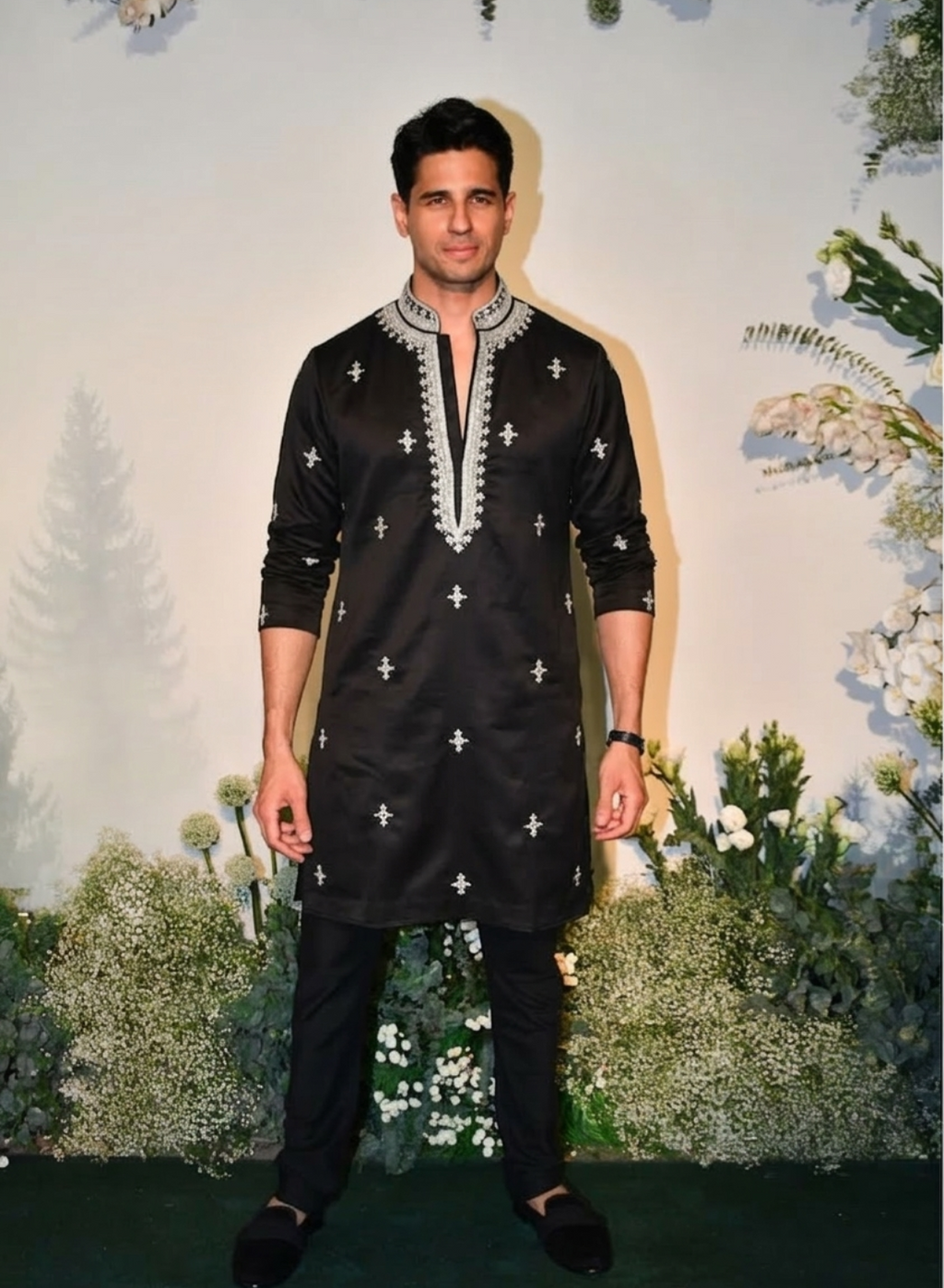 Manish Malhotra Black Luxury Hand Embroidered Kurta Set
