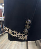 Hand Embroidered Men's Regal Designer Bandhgala for Wedding
