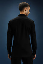 Scorpion Hand Embroidered Designer Shirt - Black