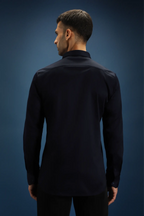 Narasimha embroidered Designer Shirt - Navy