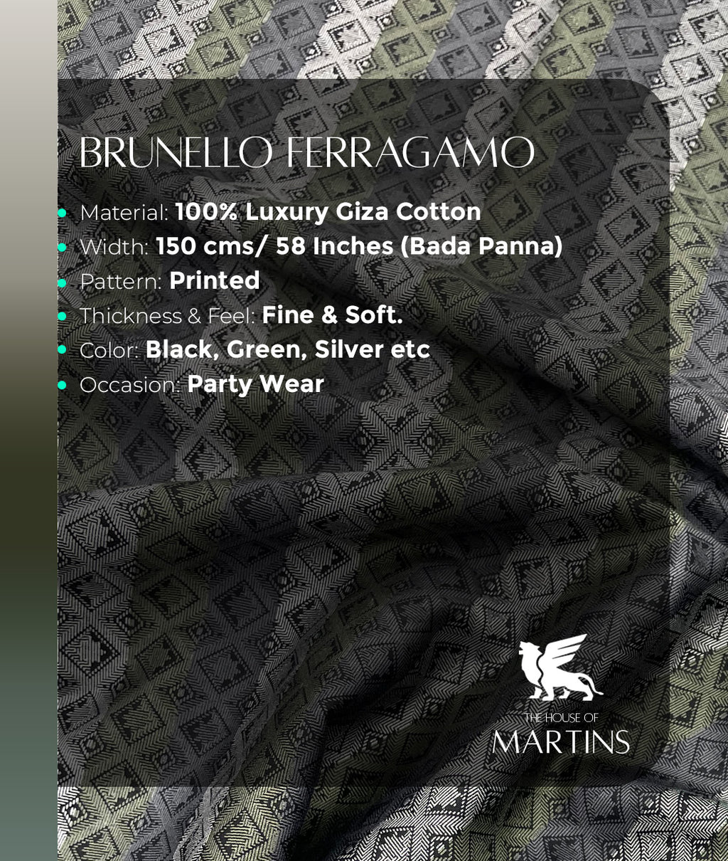 Luxury Printed Shirt Fabric for Men's Shirt