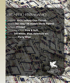 Brunello Ferragamo Printed Luxury Giza Cotton Fabric for Men's Shirt