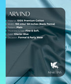 Arvind Premium Mens Cotton Fabric for Shirts